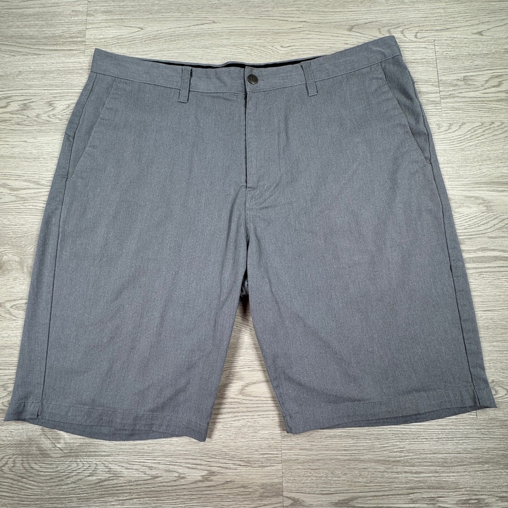Volcom Mens Shorts Frickin Modern Stretch Chino‎ Grey 40 Heathered Casual Skate